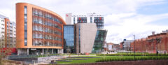 A photo of the Vijay Patel Building, De Montfort University, Leicester ProCon Award finalist project